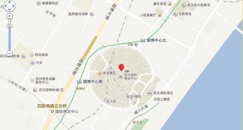 武汉家博会交通路线地图